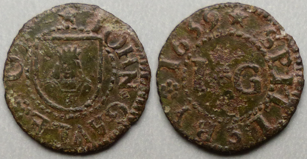 Spilsby, John Gaule 1659 farthing